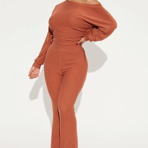 Fashion Nova Flare  Pant Set